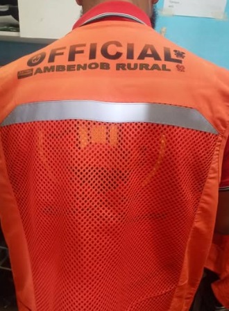 Orange Ambenob LLG election official printed vest